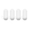 4 Pcs 20mm PTFE Magnetic Stirrer Mixer Stir Bar, White Color, Laboratory Stir Plate Magnet