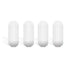 4 Pcs 20mm PTFE Magnetic Stirrer Mixer Stir Bar, White Color, Laboratory Stir Plate Magnet