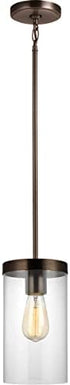 6590301-778 1-Light 60 Sea Gull Lighting Zire Pendant, Watts, Brushed Oil Rubbed Bronze