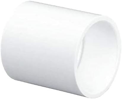 White PVC fittings 1/2 Inch Slip Socket x 1/2 Inch Slip Socket Sch 40 PVC 1/2 Inch Socket Coupling Adapter Pipe Fitting PVC Pipe Connectors for Home Sewer Plumbing Water Line by Lakesstory
