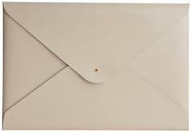 Shiny Ivory Recycled Leather File Folder, 9 x 13-Inches, PT00939