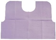 HealthCareApparel Prophy Waist Length Bibs, w/Neck Cut Out(100/cs)(Color=Lavender)