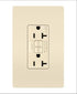 Legrand radiant 2097LACCD12 GFCI Self Test Decorator Duplex Outlet, 20 Amp, Light Almond, 1 Count