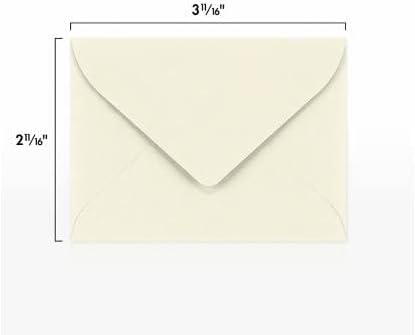 LUXPaper #17 Mini Envelopes | 2 11/16" x 3 11/16" | Natural | 70lb. Text | 50 Qty