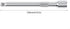 OriGlam 1/4" Drive Extension Socket Wrench, 4-Inch Ratchet Extender, Chromed Steel
