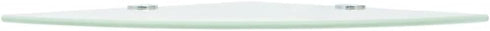 WXGTBKPR 9.8 9.8 Inch Corner Shelf Floating Wall Mount x White Tempered Glass Triangular Display Rack for Bathroom