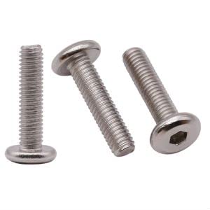 M6 x 40mm Hex Socket Flat Head Screws, 30 Pack, 304 Stainless Steel for Furniture, DIY