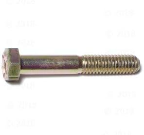 Coarse Hex Cap - Grade 8, 5/16-18 x 2, Piece-10, Yellow 014973251611