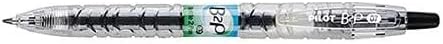 Pilot B2P Bottle 2 Pen, Refillable & Retractable Gel Roller Pen, Made from Recycled Bottles, 4-Pack, Black