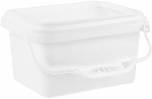 0.5 9.05 5.51 4.92 Inch Kichvoe Gallon Paint Bucket with Lid and Handle Lightweight Plastic Storage Pail for Household