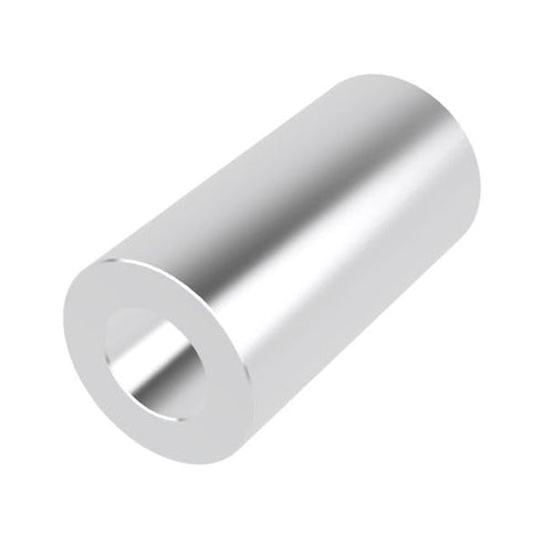 Aluminum Spacer 3/4" OD x 3/8" ID, Round Unthreaded Standoff Bushing, Fits 3/8" or M10 Screws, 10 Pack