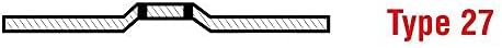 Mercer Industries 619140 Type 27 Double Reinforced Cut-Off Wheel, 4-1/2" x 3/32" x 5/8"-11, 20-Pack