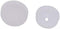 CRL White Flat Large Snap Cap Screw Covers, Package of 100