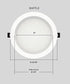 RAB Lighting WFRL6R139FA120WB 2700/3000/3500/4000/5000K 6") RAB Edge-Lit Wafer CCT Field Adjustable, All-in-one, No