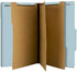The File King Pressboard Classification File Folder - Pale Blue, Legal Size, Box of 10, 2/5 ROC Top Tab, 3” Expansion,