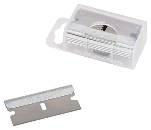 Edward Tools Utility Razor Blades 10 Pack with Dispenser - SK5 Alloy Steel Single