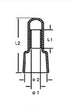 Rextin 1000pcs CE2 Closed End Wire Crimp Connectors, Protective Terminals