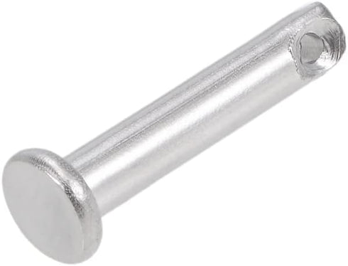 uxcell Single Hole Clevis Pins, 4mm X 20mm Flat Head 304 Stainless Steel Link Hinge Pin, 20Pcs