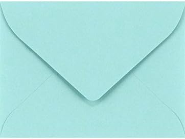LUXPaper Mini Envelopes #17 | Seafoam Blue | 2 11/16" x 3 11/16" | 80lb. Text | 250 Qty