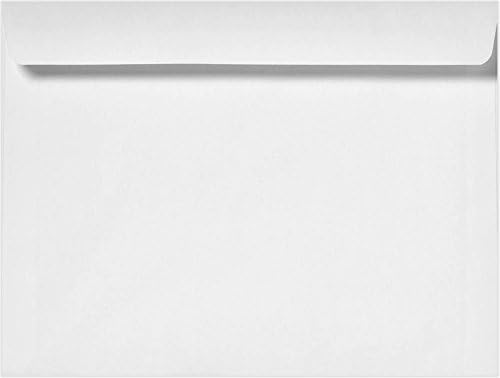 LUXPaper Booklet Envelopes, 9 1/2" x 12 5/8", Bright White, 28lb. Text, 50 Qty
