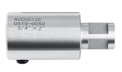 Accusize Industrial Tools 2''/50mm Extension for 3/4'' Weldon Shank Annular Cutter, Weldon Adapter