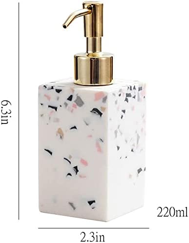 GRDDBZA (220ml) Art Soap Dispenser for Bathroom Kitchen Hotel, Household Sink Bathroom Kitchen Hand Sanitizer Soap