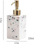 GRDDBZA (220ml) Art Soap Dispenser for Bathroom Kitchen Hotel, Household Sink Bathroom Kitchen Hand Sanitizer Soap