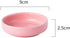 Cute Pink Ceramic Paper Clip Holder, Round Paper Clips Dispenser, Elegant Desk Organizer for Home Office Supplies