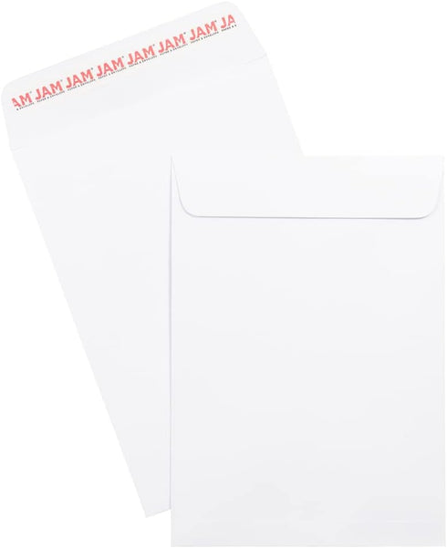 JAM PAPER 7 x 10 Open End Catalog Commercial Envelopes with Peel and Seal Closure - White (25/Pack)
