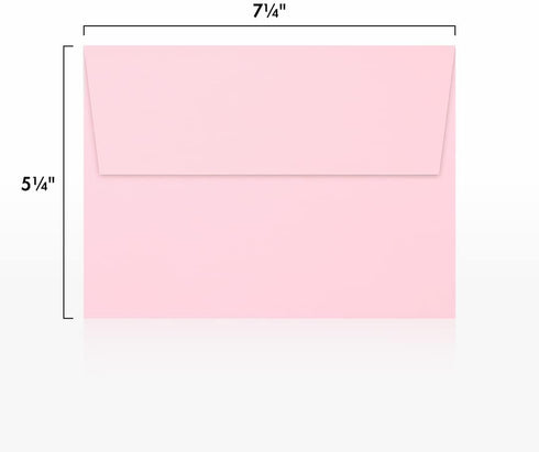 LUXPAPER A7 Invitation Envelopes - 5 x 7 Cards - 80 lb. Candy Pink - 250 Pack