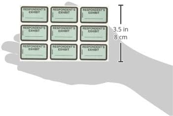Tabbies Legal Exhibit Labels - RESPONDENT'S Exhibit 252, Blue, 1-5/8"W x 1"H, 58027