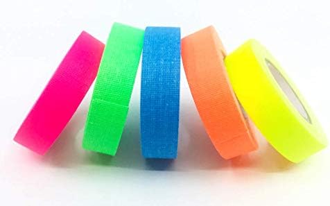 Gaffer Power Spike Tape, USA Made Gaffers Tape, 5 Bright Neon Colors, No Residue, Weather Resistant