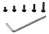 iexcell 250 Pcs M3 x 6/8/10/12/16 Alloy Steel Hex Socket Flat Head Cap Screws Assortment Kit, Black Oxide Finish