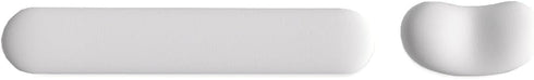 Set (03White) Ergonomic Wrist Rest for Keyboard and Mouse | Cooling Gel & Slow-Rebound Memory Foam Palm Support Pad |