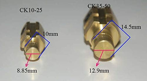 RIVERWELD TIG Welding Cable Panel Connector-plug DKJ35-50, 315Amp Dinse Quick Fitting 2pcs