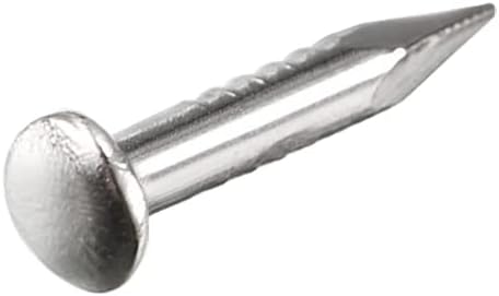 uxcell Small Tiny Hardware Nails Carbon Steel 1.7X9mm for DIY Decorative Wooden Boxes, 500pcs Silver Tone
