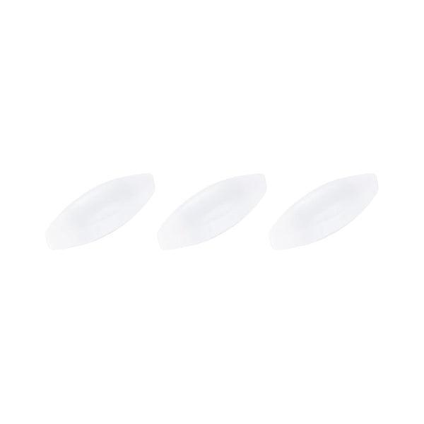 MECCANIXITY 3Pcs Magnetic Stirrer Mixer Stir Bar Rod 25mm(1") x9mm Olive Shape PTFE Coating Magnet White for Laboratory