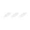 MECCANIXITY 3Pcs Magnetic Stirrer Mixer Stir Bar Rod 25mm(1") x9mm Olive Shape PTFE Coating Magnet White for Laboratory