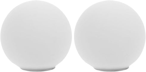 Healifty 2pcs Frosted Glass Globe Lamp Shade G9 60MM Replacement for Chandelier
