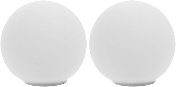 Healifty 2pcs Frosted Glass Globe Lamp Shade G9 60MM Replacement for Chandelier