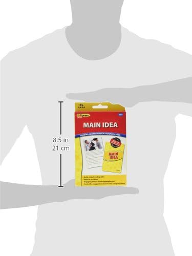 Edupress Reading Comprehension Practice Cards, Main Idea, Yellow Level (EP62995)