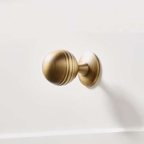 SANCHAKOU 2 Pack Dresser Knobs Bedside Table Bronze Wardrobe Round Handle Shoe Cabinet Cabinet Brass Drawer Handle