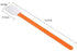 50pcs 5.11" Square Rectangle Foam Cleaning Swab Sticks for Solvent Format Inkjet Printer Roland Optical Equipment (Orange)