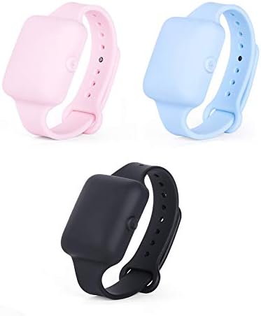KIKILY 3 PCS Hand Sanitizer Bracelet for Kids and Adults, Wristband Sanitizer Dispenser,Portable