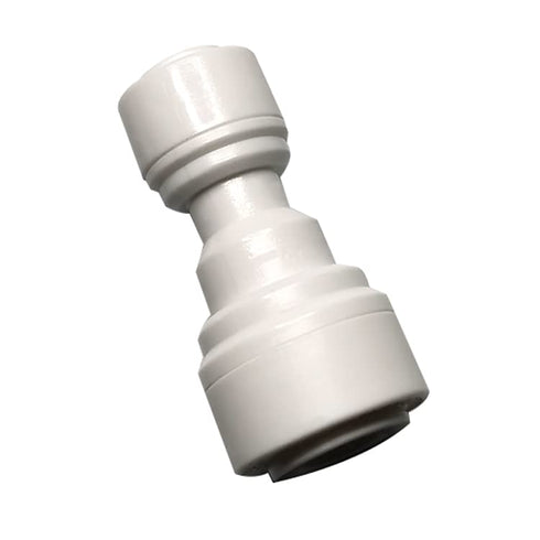 Malida Acetal Copolymer Tube Fitting, Reducing Straight Union, 3/8" x 1/4" Tube OD, Pack of 10