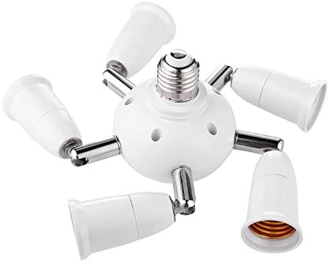 Delmitan E27 4 Bulb 3 1 Lamp Bases Splitter with Switch Heads Lamp Base Adjustable LED Light Holder Adapter Converter