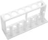 Hilitand Test Tube Rack, 6 Holes Plastic Holder for Drying Tubes Less Than 25mm, White
