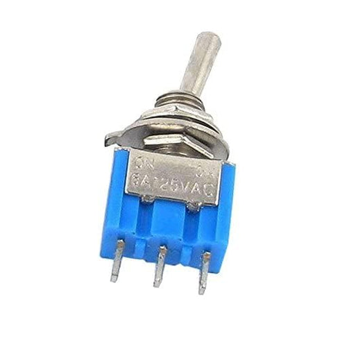 20PCS Mini Single Toggle Switch MTS-102 SPDT AC 125V 6A / 250V 3A ON-ON 3 Pins for Electronic Products