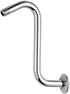 ZM 10-Inch "S" Shaped Shower Arm for Shower Head Extension with Flange