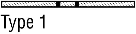 Mercer Industries 616090, 5" x .045 x 5/8" Type 1 Black Lightning Cut-Off Wheels for Metal, 25 Pack